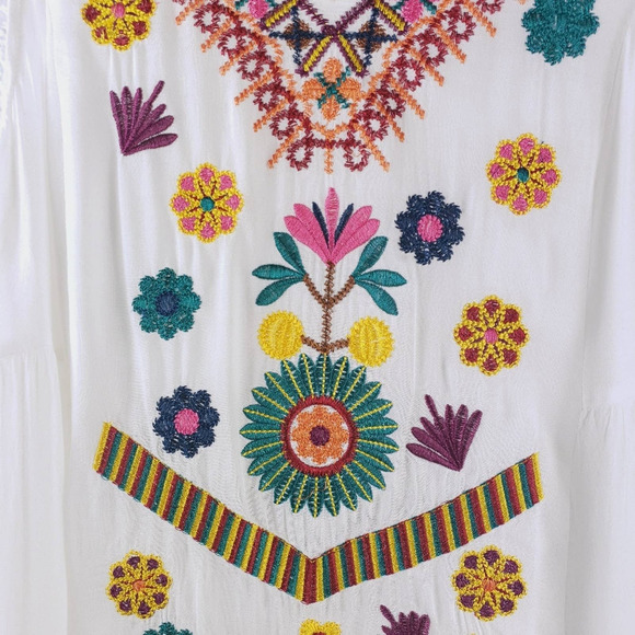 SEEN AND BE SEEN Floral Embroidered Dress Sz S - Picture 7 of 10